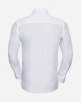 Tailliertes "Polycotton" Popeline Langarm Hemd