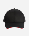 6-Panel Cap mit Kontrast-Sandwichschirm