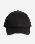 6-Panel Cap mit Kontrast-Sandwichschirm