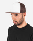 5-Panel Trucker Flat Brim Cap