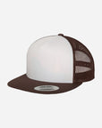 5-Panel Trucker Flat Brim Cap