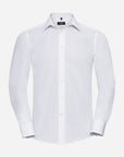 Tailliertes "Polycotton" Popeline Langarm Hemd