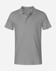 Herren Jersey Polo - Light Grey Vorne