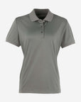 Damen Piqué-Poloshirt - Dark Grey