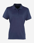 Damen Piqué-Poloshirt - Navy