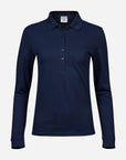 Damen Luxury Stretch Langarm Polo