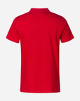 Herren Jersey Polo - Red Hinten