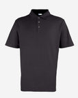 Herren Poloshirt mit Druckknöpfen - Schwarz