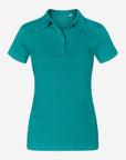 Damen Jersey Polo - Green Vorne