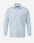 Herren Popeline Kurzarm Hemd - Light Blue