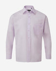 Herren Popeline Kurzarm Hemd - Lilac