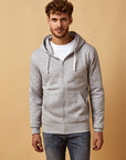 Herren Hoody Zip Jacke