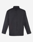 Veste de cuisine unisexe à manches longues avec boutons-pression