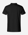 Herren Jersey Polo - Schwarz Hinten