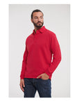 Unisex Workwear Sweatshirt mit Polo-Kragen