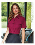 Popeline Bluse kurzarm
