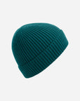 Beanie mit Rippenstrick mit deinem Logo - Ocean Green