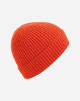 Beanie mit Rippenstrick mit deinem Logo - Fire Red