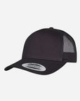 5-Panel Snap-Back Trucker Cap mit deinem Logo - Schwarz