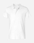 Herren Jersey Polo - Weiss Vorne
