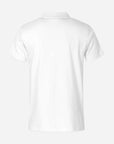 Herren Jersey Polo - Weiss Hinten
