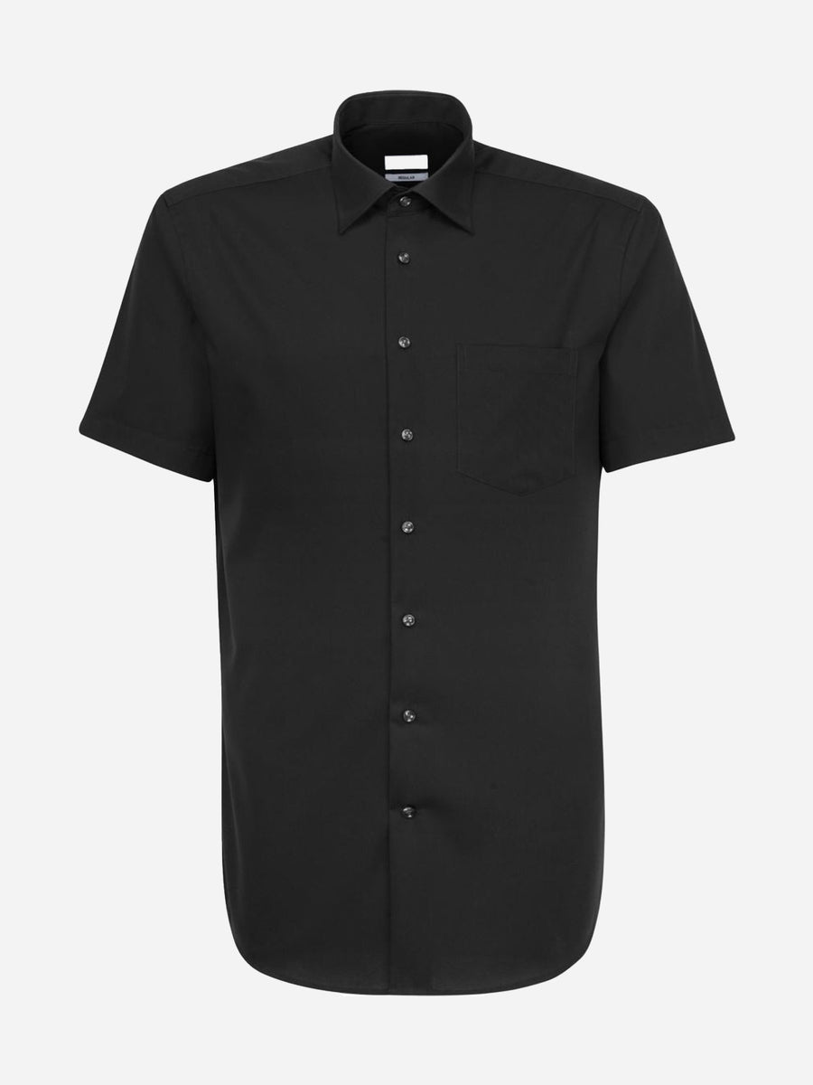 Chemise à manches courtes en popeline pour homme