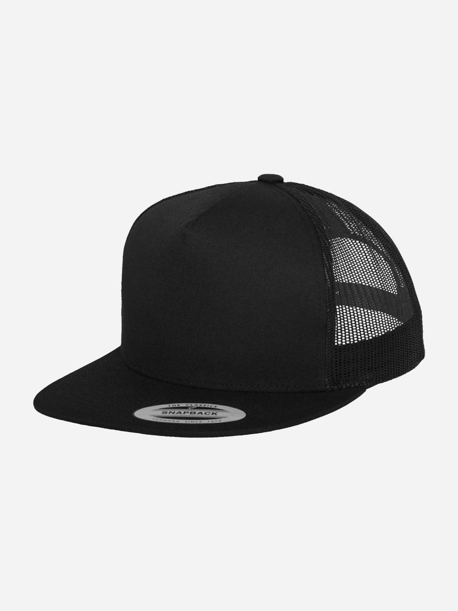 5-Panel Trucker Flachschirm Cap