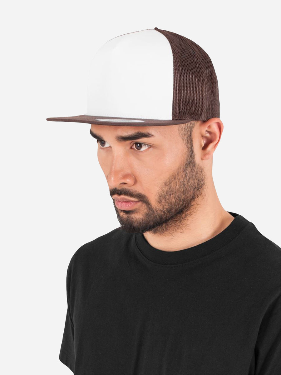 5-Panel Trucker Flachschirm Cap