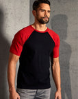 Herren Kontrast Raglan T