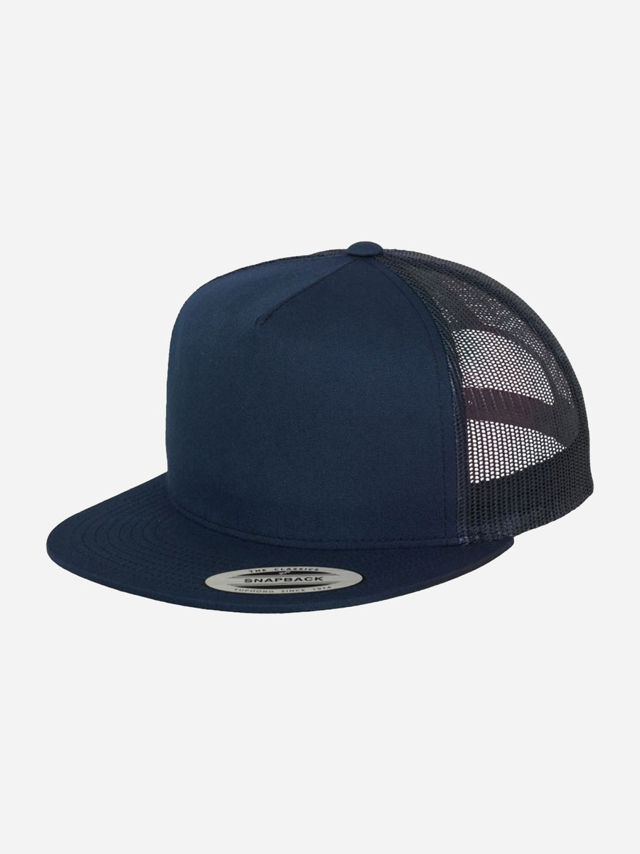 5-Panel Trucker Flachschirm Cap