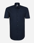 Chemise à manches courtes en popeline pour homme