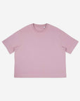 Damen Oversized Crop T-Shirt - Purple Rose