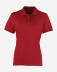 Damen Piqué-Poloshirt - Red