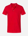 Herren Jersey Polo - Red Vorne