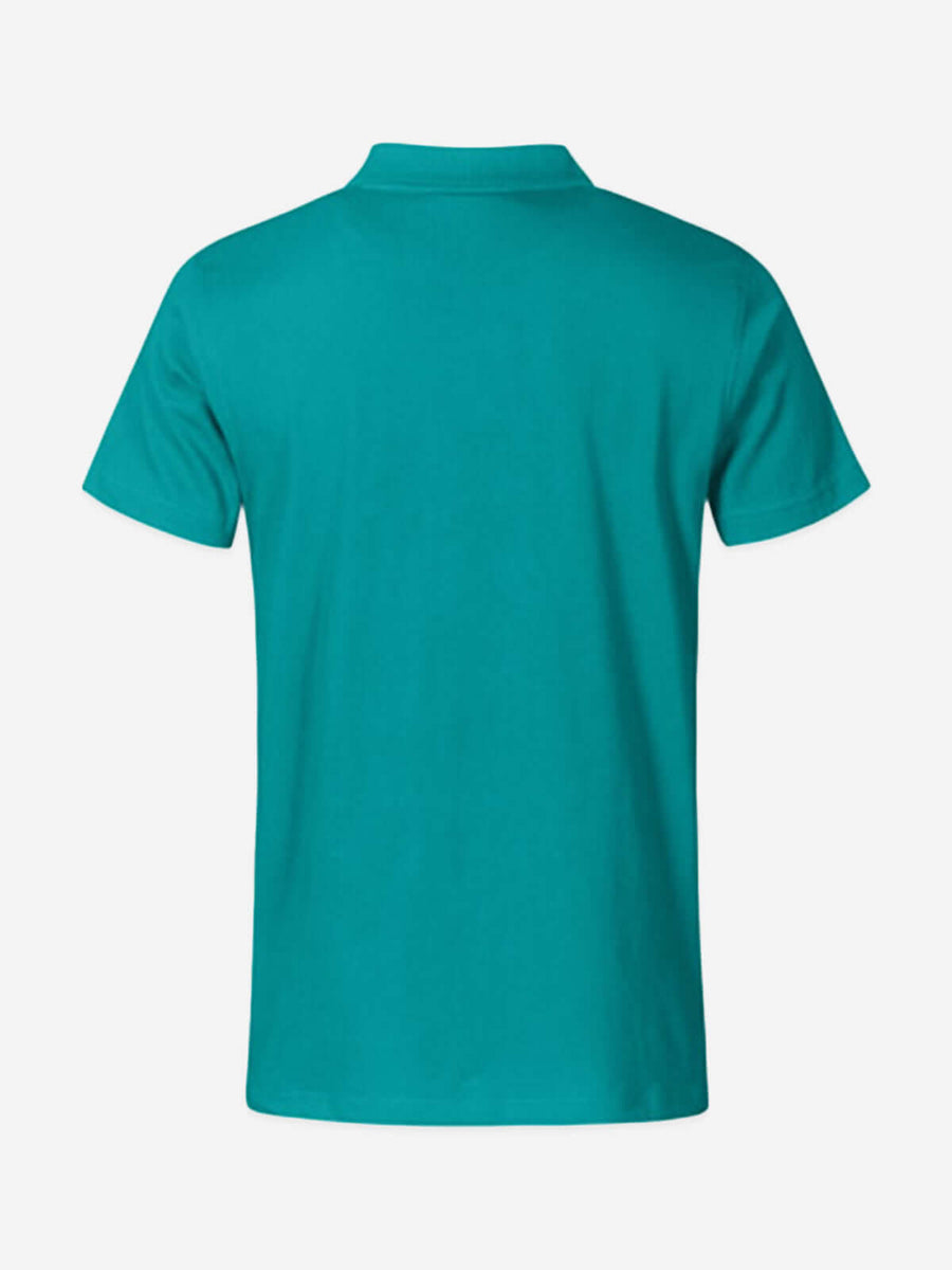 Herren Jersey Polo - Green Hinten