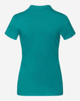 Damen Jersey Polo - Green Hinten