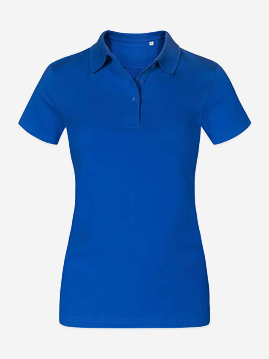 Damen Jersey Polo - Royal Blue Vorne