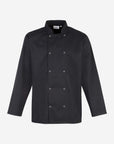 Unisex Long Sleeve Chef's Jacket with Snaps
