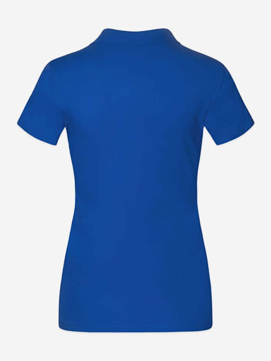 Damen Jersey Polo - Royal Blue Hinten